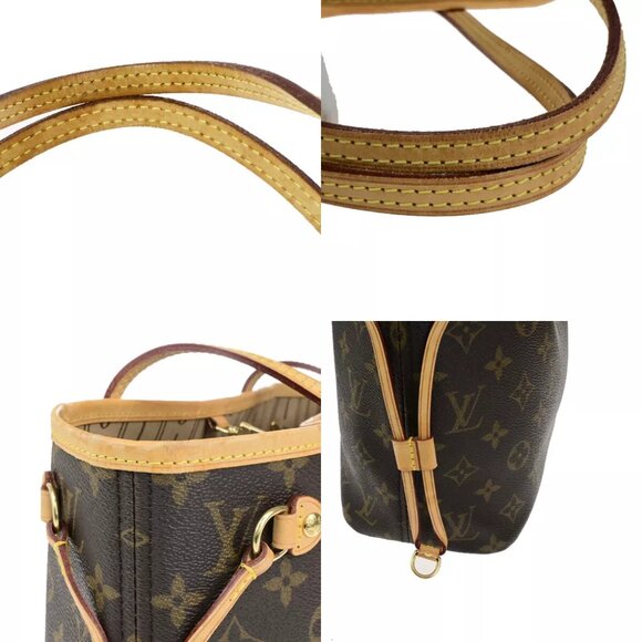 LOUIS VUITTON Neverfull PM Shoulder Tote Bag Monogram Leather BN M40155 55YG761 - Picture 15 of 16